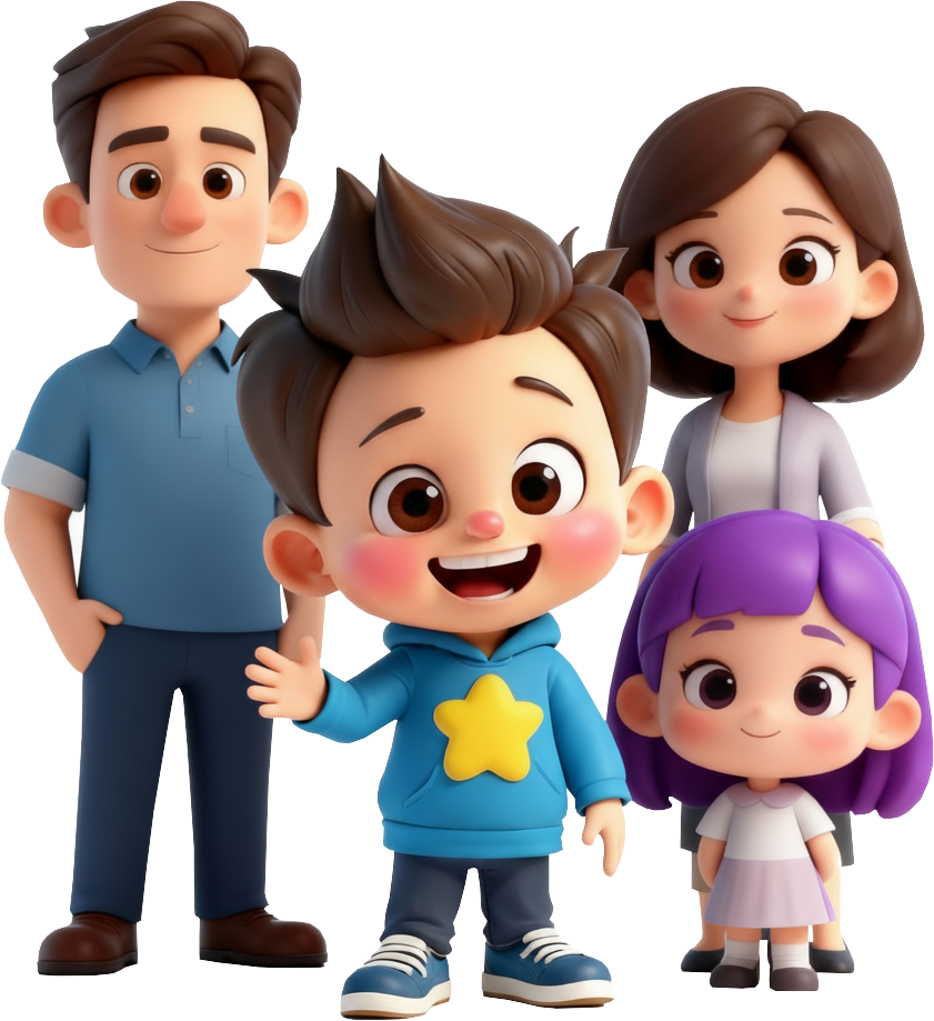 Família usando a plataforma